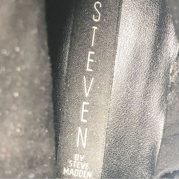 STEVEN BY STEVE MADDEN | Black Suede Studded Zephyr Boots Women’s Size 8.5 - Picture 10 of 11